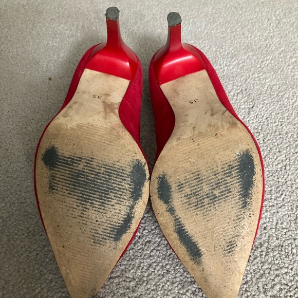 COPY - Red suede stilettos - Picture 8 of 8
